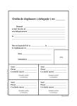 Ordin de deplasare (Delegatie) A5 